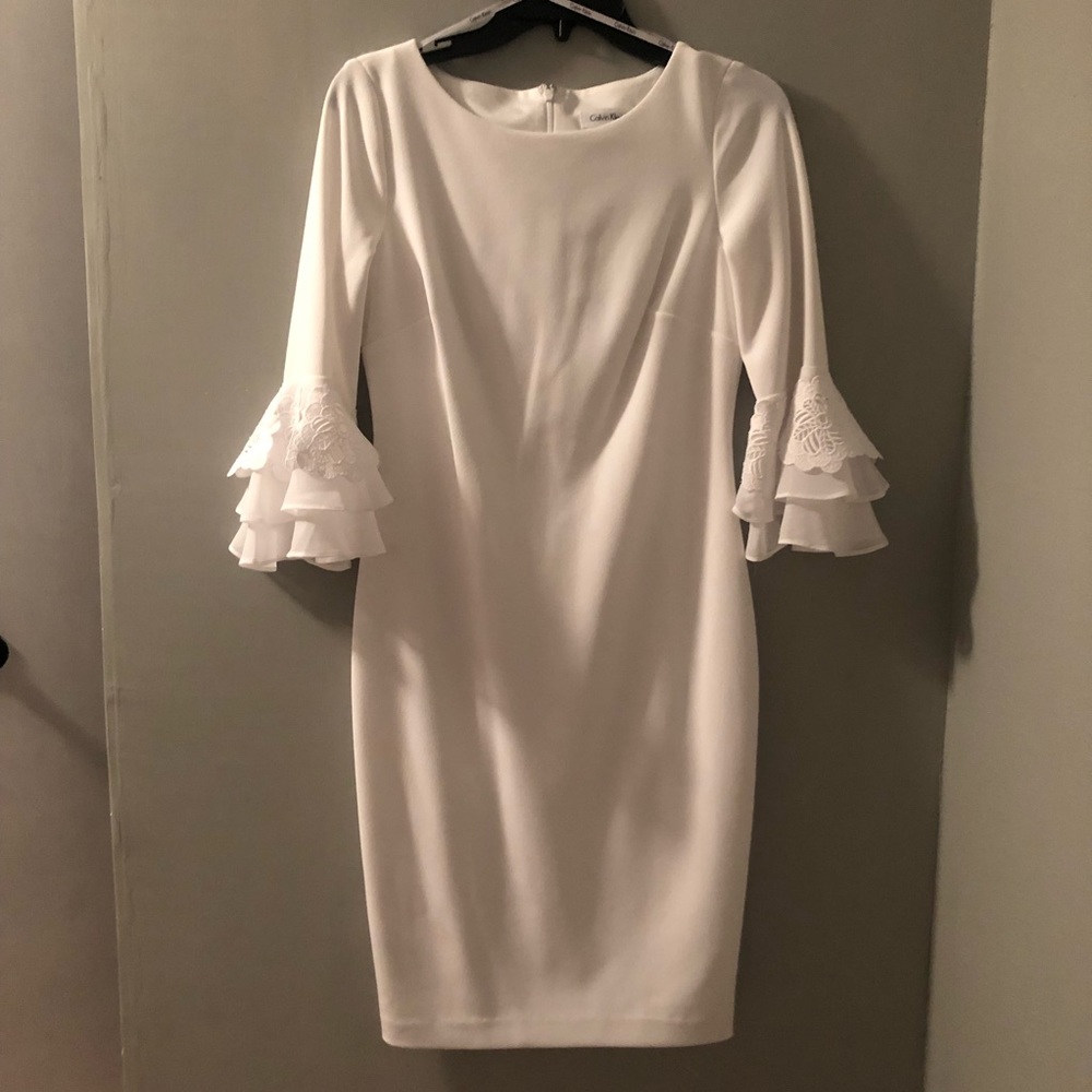 White Calvin Klein dress